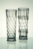 Hüti Tall Glass Clear Spirals