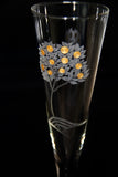Champagne Flutes Vintage Set