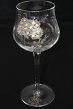 Johannes White White Wine Glass Apple Tree Engraving