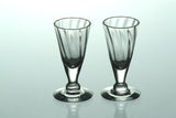 Clear Vodka Glasses With Riffles